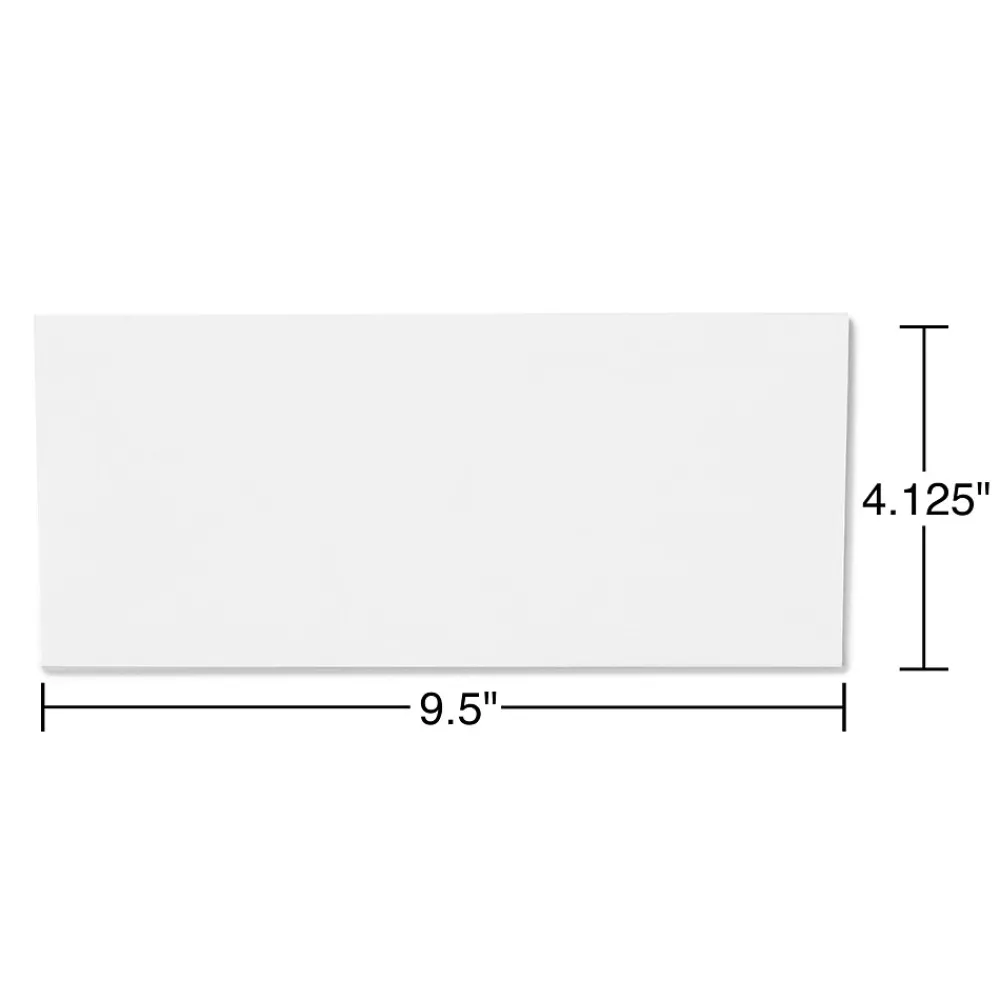 Sale Staples Security Tinted #10 Business Envelopes, 4 1/8" x 9 1/2", White, 500/Box (ST50302-CC)