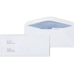 Staples Security Tinted #9 Double Window Envelopes, 3 7/8" x 8 7/8", White, 500/Box (ST266759-CC)