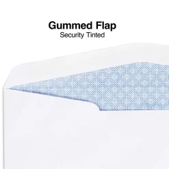 New Staples Security Tinted #10 Double Window Envelopes, 4 1/8" x 9 1/2", White, 500/Box (ST20137)