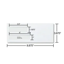 Sale Staples Self Seal Self Seal Security Tinted #9 Double Window Envelopes, 3 7/8