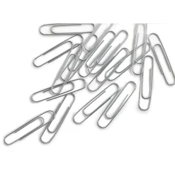 Clips & Fasteners|Staples Smooth Jumbo Paper Clips, Silver, 1000 Clips/Pack, 10/Pack(A7026605/72578)
