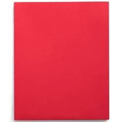 Pocket Folders|Staples Smooth 2-Pocket Paper Folder, , 25/Box (27532-CC) Red