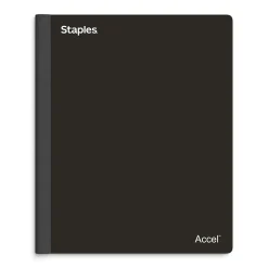 Subject Notebooks|Staples ® Spine Guard 1-Subject Subject Notebooks, 8.5" x 11", College Ruled, 100 Sheets, Assorted (36932-CC/08004)