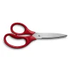 Scissors|Staples Student 7" Stainless Steel Scissors, Pointed Tip, Red (TR55049)