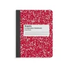 Composition Notebooks|Staples ® 1-Subject Composition Notebooks, 7.5" x 9.75", Specialty Ruled, 100 Sheets, Green (11624-CC)