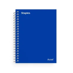 Notebooks|Staples ® 1-Subject Professional Notebooks, 4.5" x 5.5", College Ruled, 200 Sheets, Assorted (12891-CC)