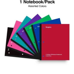Subject Notebooks|Staples ® 1-Subject Subject Notebooks, 8.5