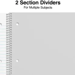 Subject Notebooks|Staples ® 3-Subject Subject Notebooks, 8