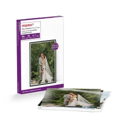 Photo Paper*Staples Supreme Glossy Photo Paper, 5" x 7", 50/Pack (ST19892)