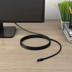 Staples TECH 50' Cat-6 Ethernet Cable, Male to Male, Black (ST62448)