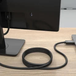 Staples TECH 6 ft. Display Port to HDMI Audio/Video Cable, Male to Male, Black (ST62466)