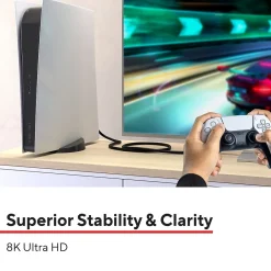 Staples TECH 6 ft. Display Port to Display Port Audio/Video Cable, Male to Male, Black (ST62474)