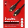 Staples TECH 4 ft. HDMI to HDMI Audio/Video Cable, Male to Male, Black (ST62468)