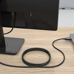 Staples TECH 6 ft. USB-A to USB-B 2.0 Cable, Male to Male, Black (ST62438)