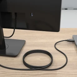 Staples TECH 10 ft. USB-A to USB-B 2.0 Cable, Male to Male, Black (ST62443)