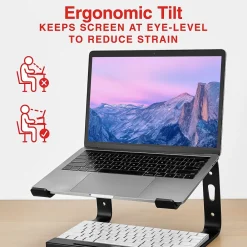 11.2 x 10.2 Aluminum Laptop Stand, (ST62654)<Staples TECH Hot