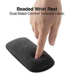 Online Staples TECH Beaded Non-Skid Wrist Rest, Black (23942)