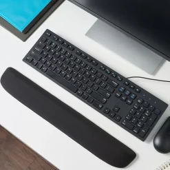 Discount Staples TECH Foam Non-Skid Wrist Rests, Black (ST61827)