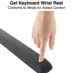 Best Staples TECH Gel Non-Skid Wrist Rest, (ST61823) Black