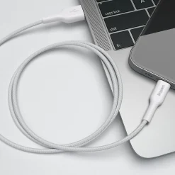 Lightning to USB-A Charging Cable, 6.6 ft., White (ST62331)<Staples TECH