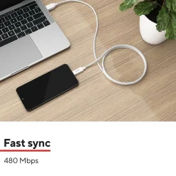 USB-C to USB-A Charging Cable, 3.3 ft., White (ST62337)<Staples TECH