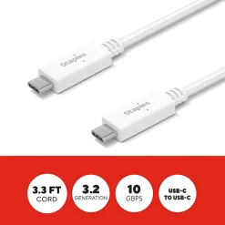 USB-C to USB-C Charging Cable, 3.3 ft., White (ST62317)<Staples TECH Sale