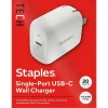 USB-C Wall Charger, 20W, White (NX60446)<Staples TECH Online