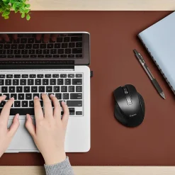 Hot Staples TECH Wireless Ergonomic Curved Optical USB Mouse, Black (ST62599)