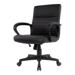 Ergonomic Chairs*Staples Tervina Ergonomic Luxura Swivel Manager Chair, (56904V-CC) Black