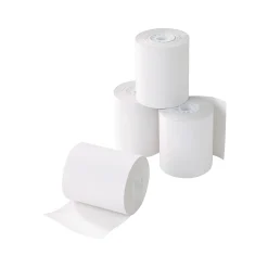 Pos Paper*Staples Thermal Cash Register/POS Rolls, 4 9/32" x 115', BPA Free, 10/Pack (452176/66382)
