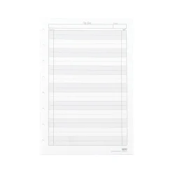 Notebooks|Staples To-Do Customizable Notebook Accessories, 5.5" x 8.5", Cornell, 50 Sheets, White, /Pack (19994STP)