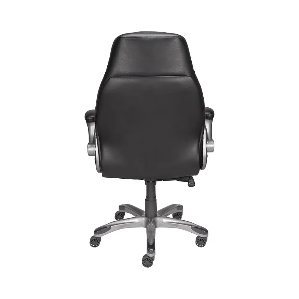 Office Chairs*Staples Torrent Ergonomic Bonded Leather Swivel Manager Chair, Black (51283-CC)