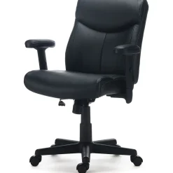 Ergonomic Chairs*Staples Traymore Ergonomic Faux Leather Swivel Computer and Desk Chair, (59425-CC) Black