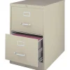 File Cabinets*Staples ® Vertical File Cabinet, Legal, 2-Drawer, Putty, 25"D (25158D)