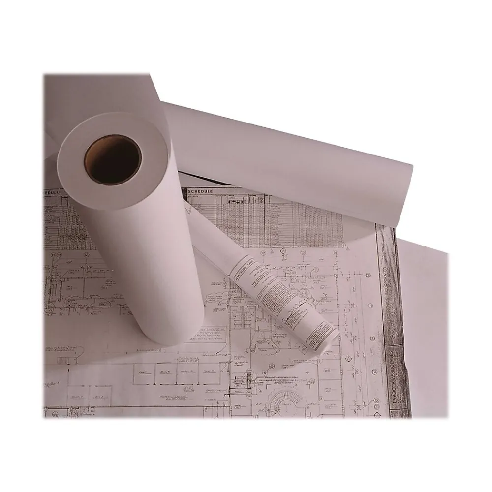 Wide Format Paper*Staples Wide Format Engineering Paper, Matte, 30" x 500', 2/Carton (26658-CC)