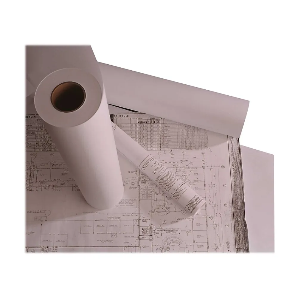 Wide Format Paper*Staples Wide Format Engineering Paper, Matte, 36" x 500', 2/Carton (26657)
