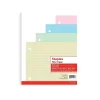 Filler Paper|Staples Wide Ruled Filler Paper, 8" x 10.5", Assorted Colors, 100 Sheets/Pack (TR41637)