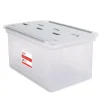 File Storage|Staples Wing Lid File Totes, Letter Size, Clear (140166/139585)