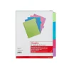 Dividers|Staples Write-On Dividers, 5-Tab, Assorted Colors (13512/23180)