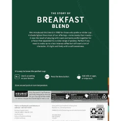 Starbucks Breakfast Blend Coffee Keurig® K-Cup® Pods, Medium Roast, 96/Box (SBK18995CT)