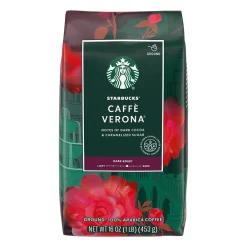 Starbucks Caffè Verona Ground Coffee, Dark Roast, 16 oz. Bag (11018131)