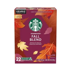 Starbucks Fall Blend Coffee Keurig K-Cup Pods, Medium Roast, 22/Box (12581318)