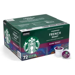 Starbucks French Roast K-Cup Pods, Dark Roast, 72/Box (220-02159)