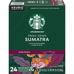 Starbucks Sumatra Coffee Keurig® K-Cup® Pods, Dark Roast, 96/Box (SBK22964CT)