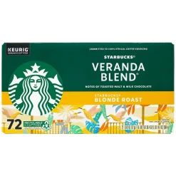 Starbucks Veranda Blend K-Cup Pods, Light Roast, 72/Box (220-02161)
