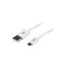 StarTech 1.64' A to Micro B USB Cable, White (USBPAUB50CMW)