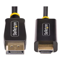 StarTech 6' Active DisplayPort to HDMI Cable, Male to Male, Black (6F-DP-HDMI-4K60-HDR)