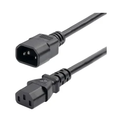 StarTech 2' C14 to C13 Power Cable, Male to Female, Black (8713-8200-POWER-CORD)