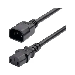 StarTech 6' C14 to C13 Power Cable, male to Female, Black (8714-6600-POWER-CORD)