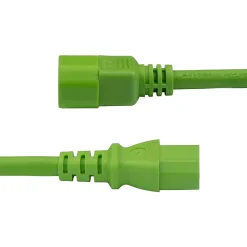StarTech 6' C14 to C15 Power Cable, Male to Female, Green (8915-4606-POWER-CORD)